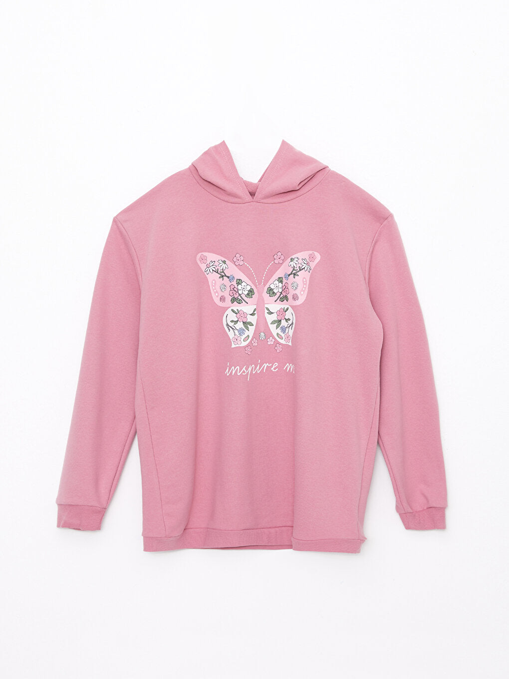 Hooded Printed Long Sleeve Girls' Sweatshirt and Tights