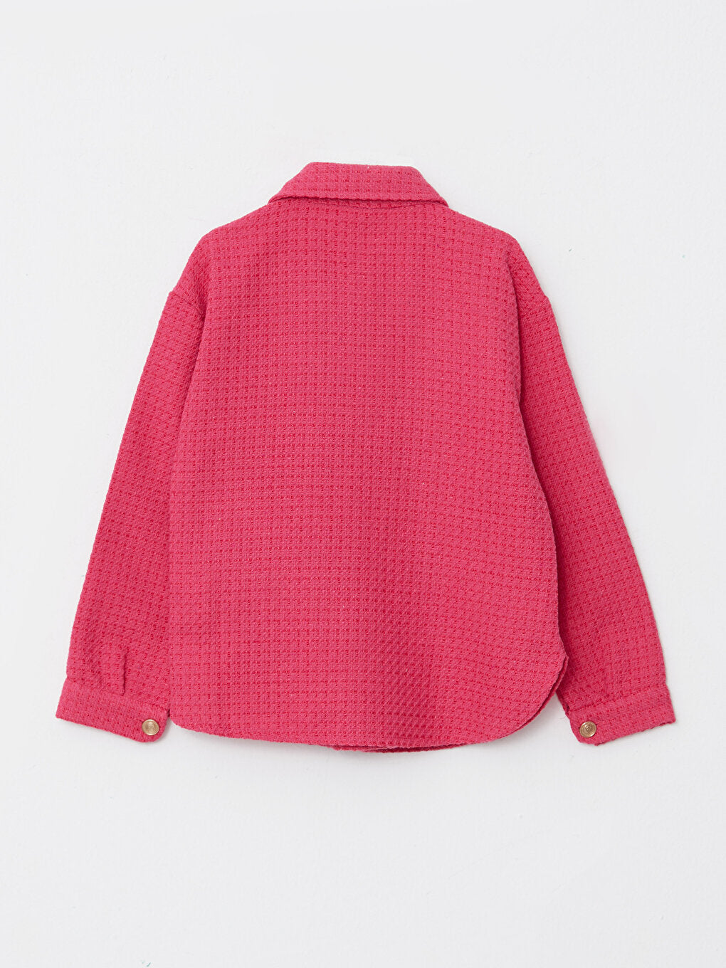 Patterned Long Sleeve Girl's Shirt Jacket