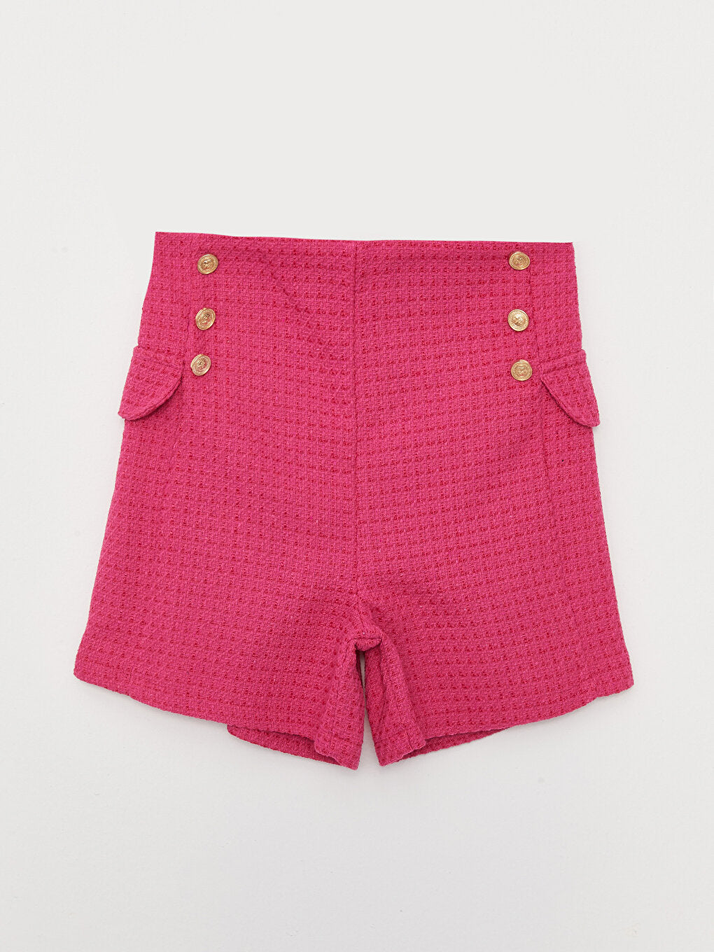 Self-patterned Girls' Shorts with Elastic Waist