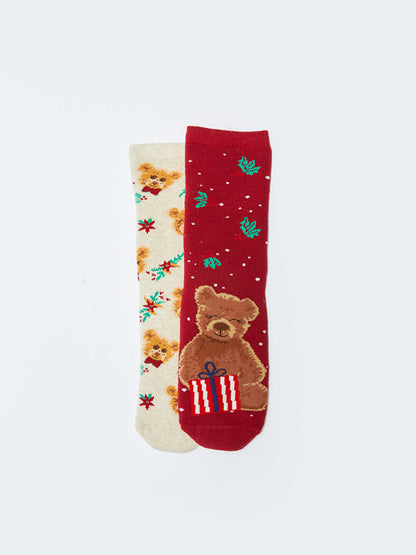 New Year's Themed Girl's Socks 2-pack