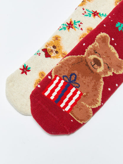 New Year's Themed Girl's Socks 2-pack