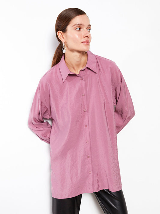 Plain Long Sleeve Women's Shirt