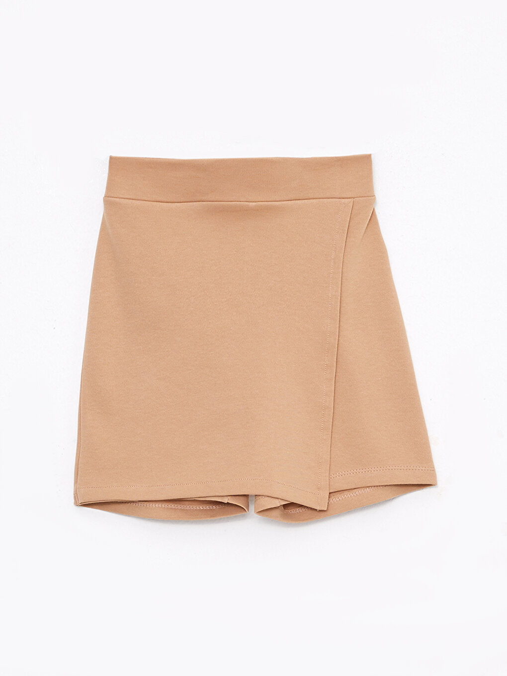 Basic Girl's Shorts Skirt with Elastic Waist