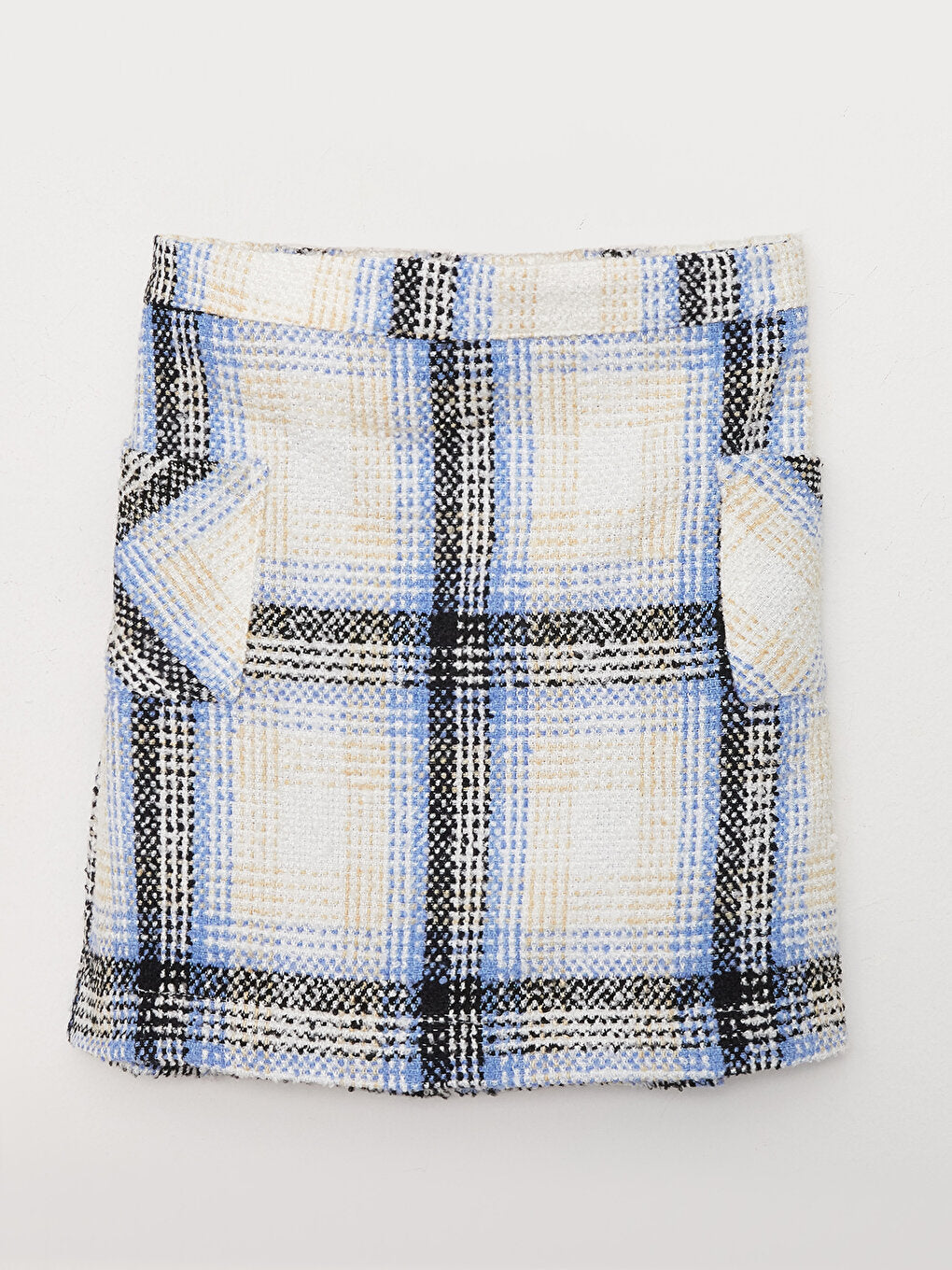 Plaid Girl's Skirt with Elastic Waist