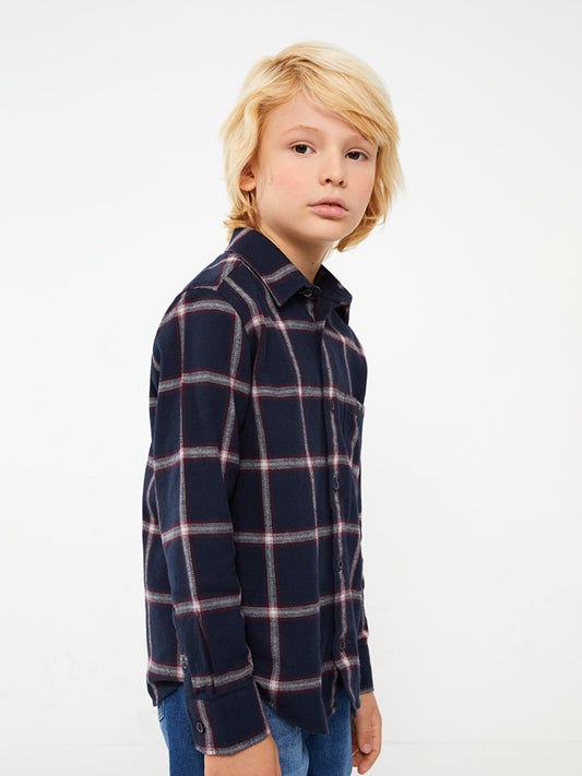 Plaid Long Sleeve Boys' Shirt