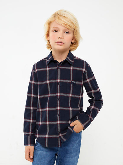 Plaid Long Sleeve Boys' Shirt