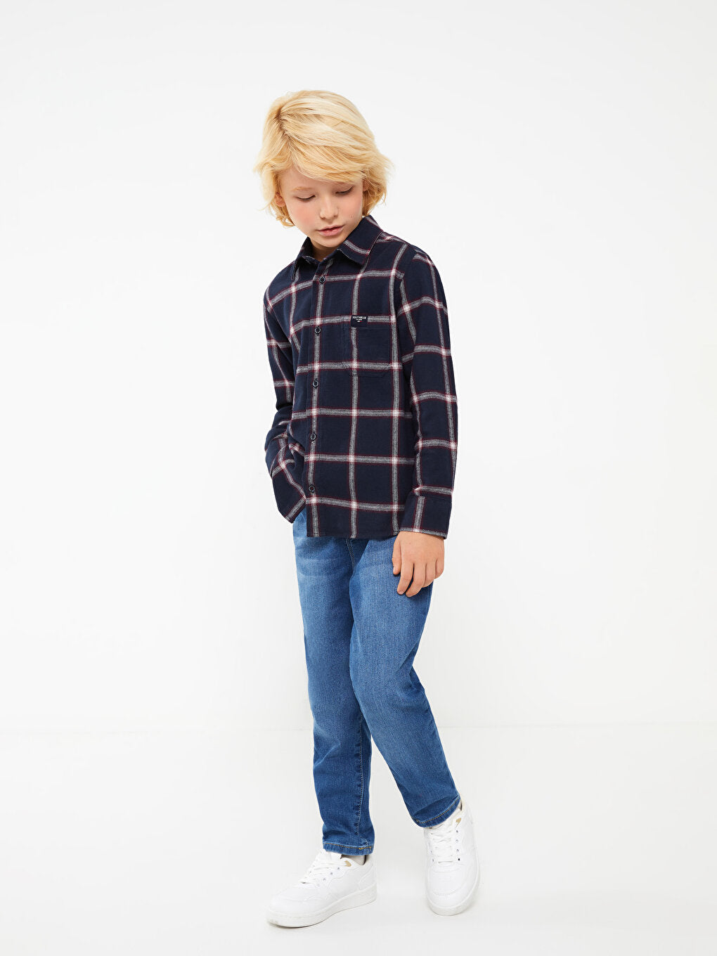 Plaid Long Sleeve Boys' Shirt