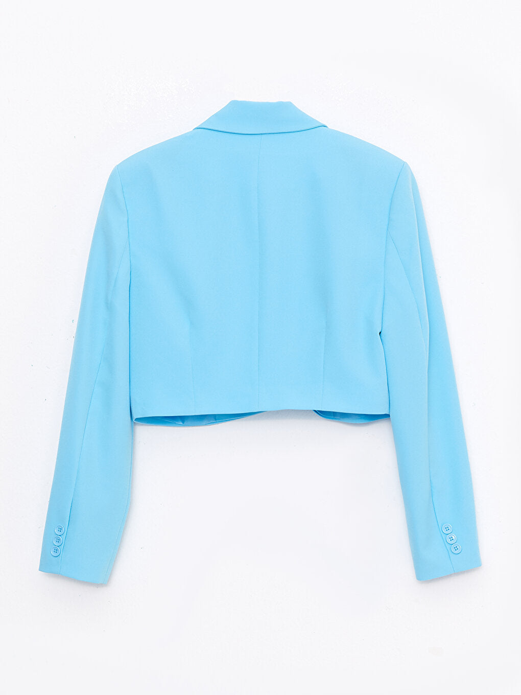 Plain Long Sleeve Crop Women's Jacket