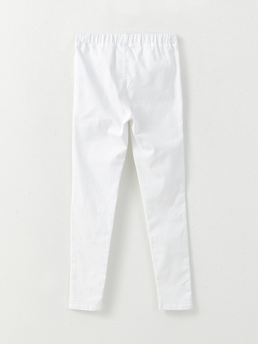 Basic Girl's Jean Trousers with Elastic Waist