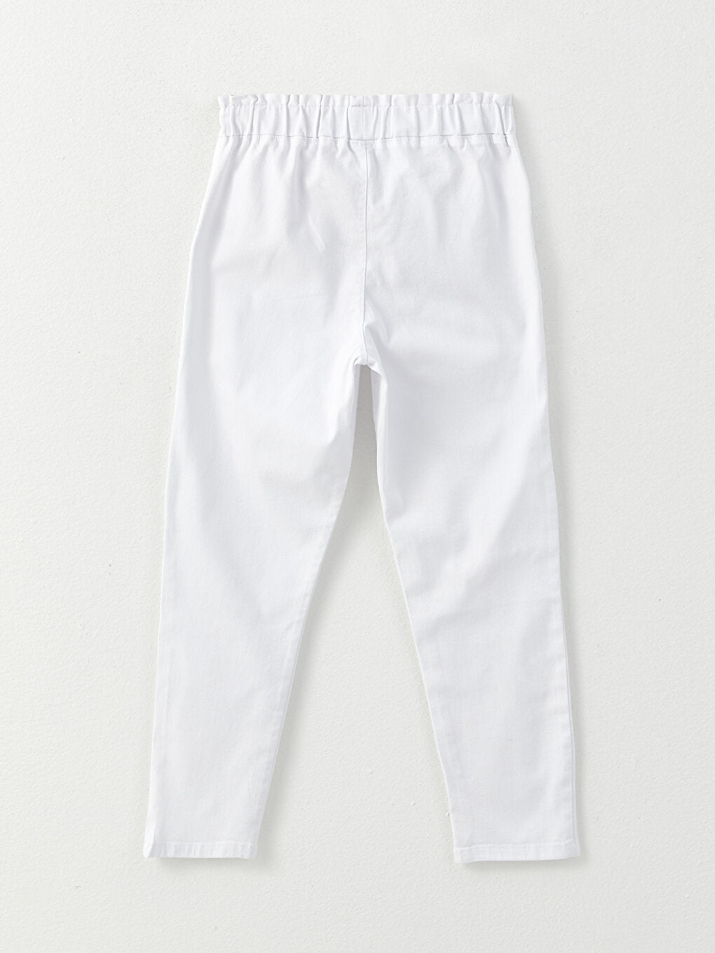 Basic Girl's Jean Trousers with Elastic Waist