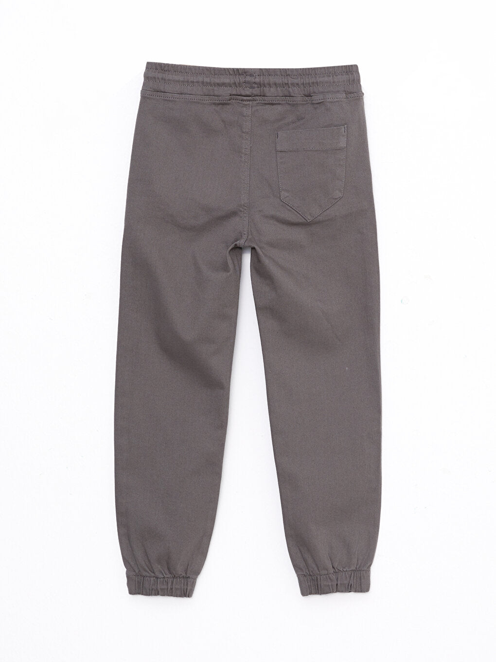 Basic Gabardine Boy's Jogger Trousers with Elastic Waist