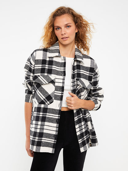 Plaid Long Sleeve Women's Lumberjack Shirt Jacket