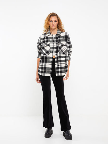 Plaid Long Sleeve Women's Lumberjack Shirt Jacket