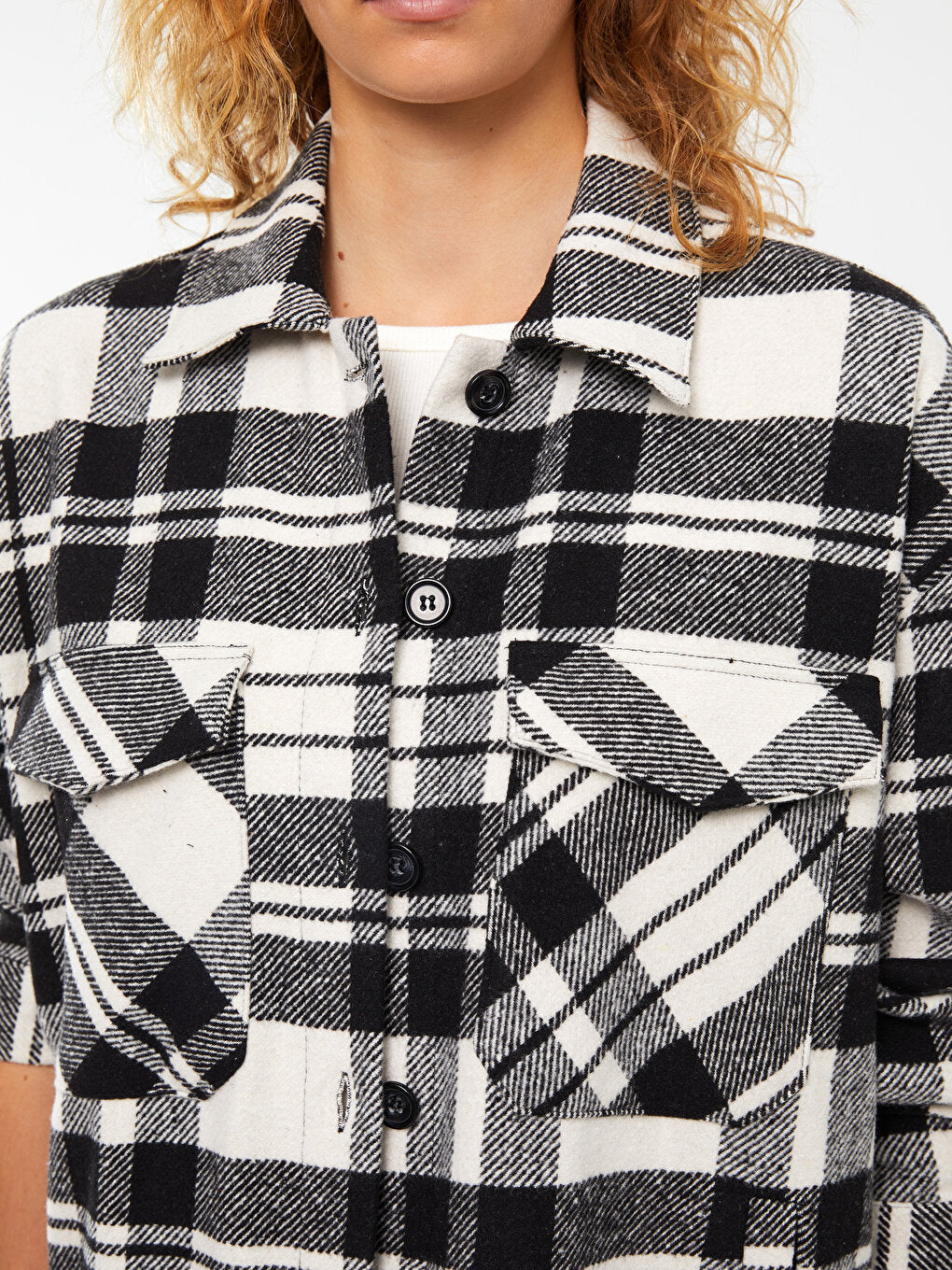 Plaid Long Sleeve Women's Lumberjack Shirt Jacket