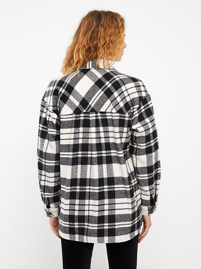 Plaid Long Sleeve Women's Lumberjack Shirt Jacket