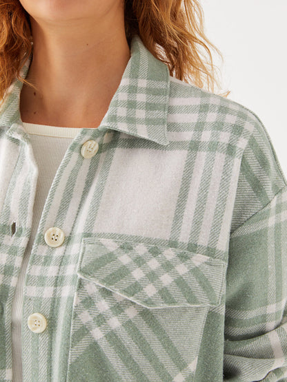 Plaid Long Sleeve Women's Lumberjack Shirt Jacket