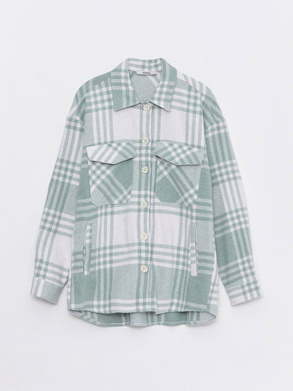 Plaid Long Sleeve Women's Lumberjack Shirt Jacket