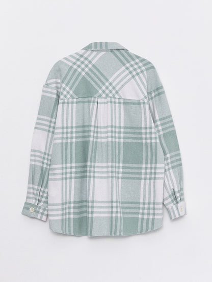 Plaid Long Sleeve Women's Lumberjack Shirt Jacket