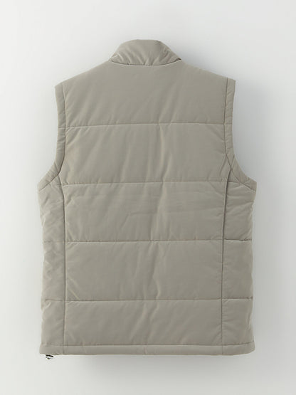 Standard Mold Stand Collar Men's Puffer Vest