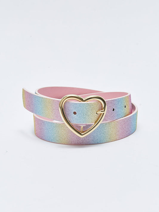 Multicolored Glittery Girl's Belt