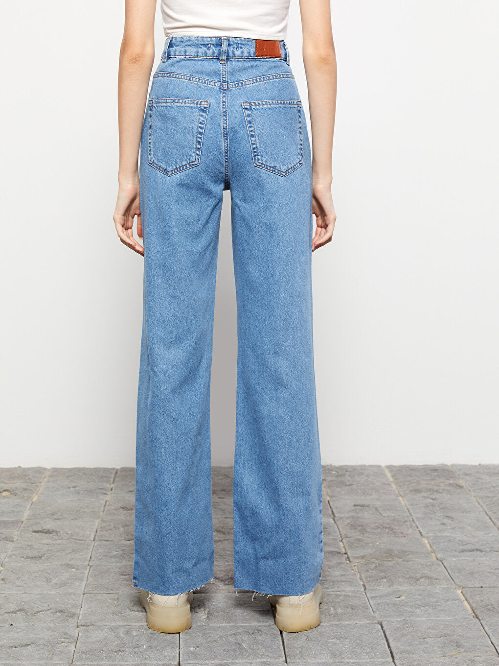 High Waist Straight Women's Jean Trousers