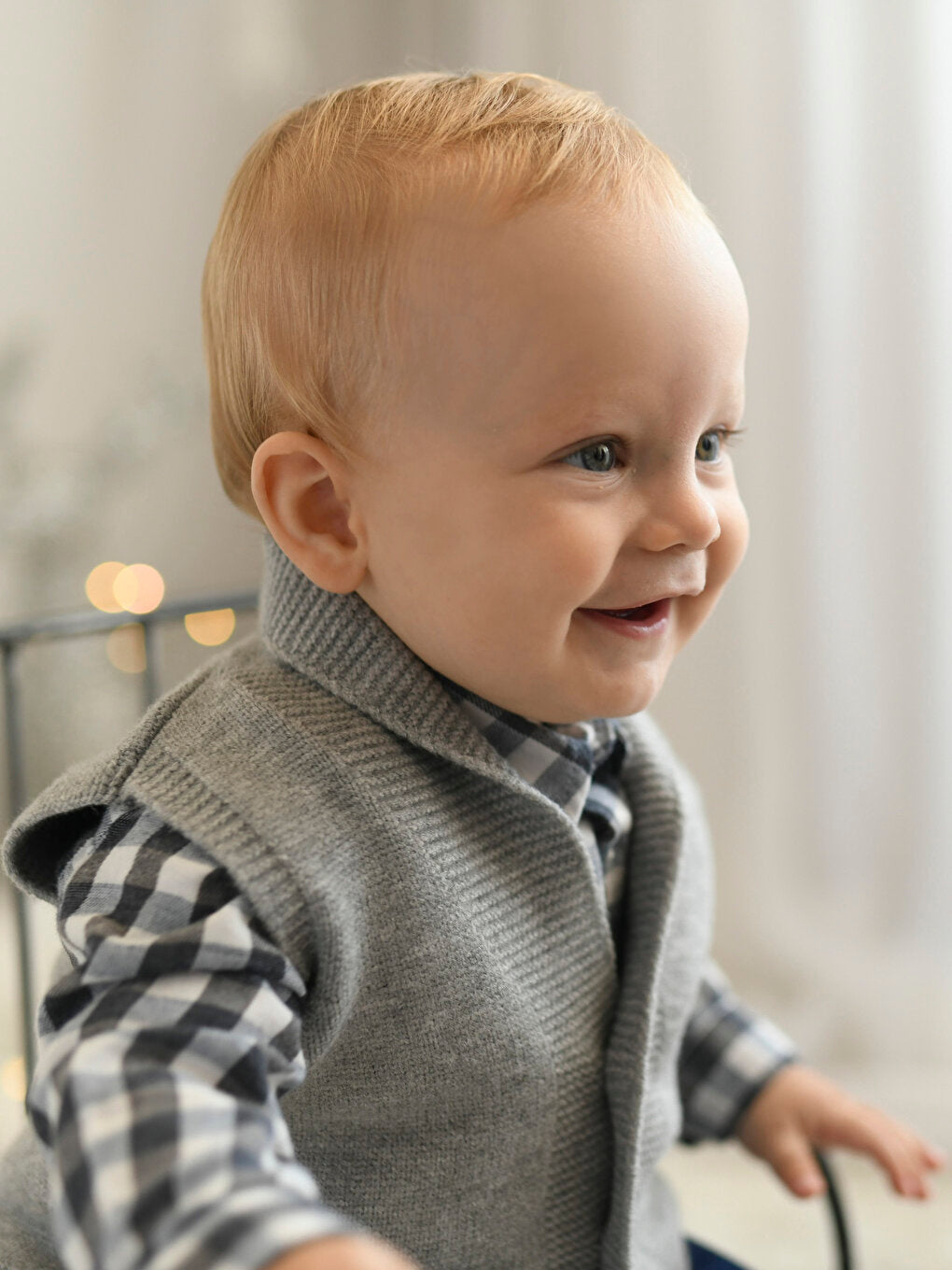 Shawl Collar Baby Boy Vest