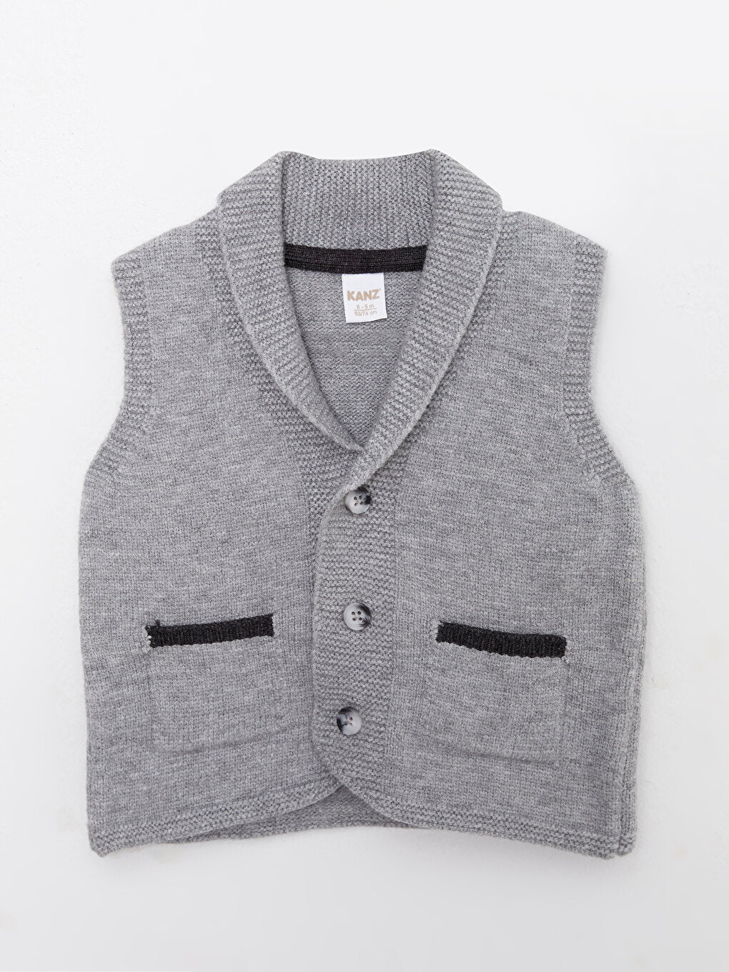 Shawl Collar Baby Boy Vest