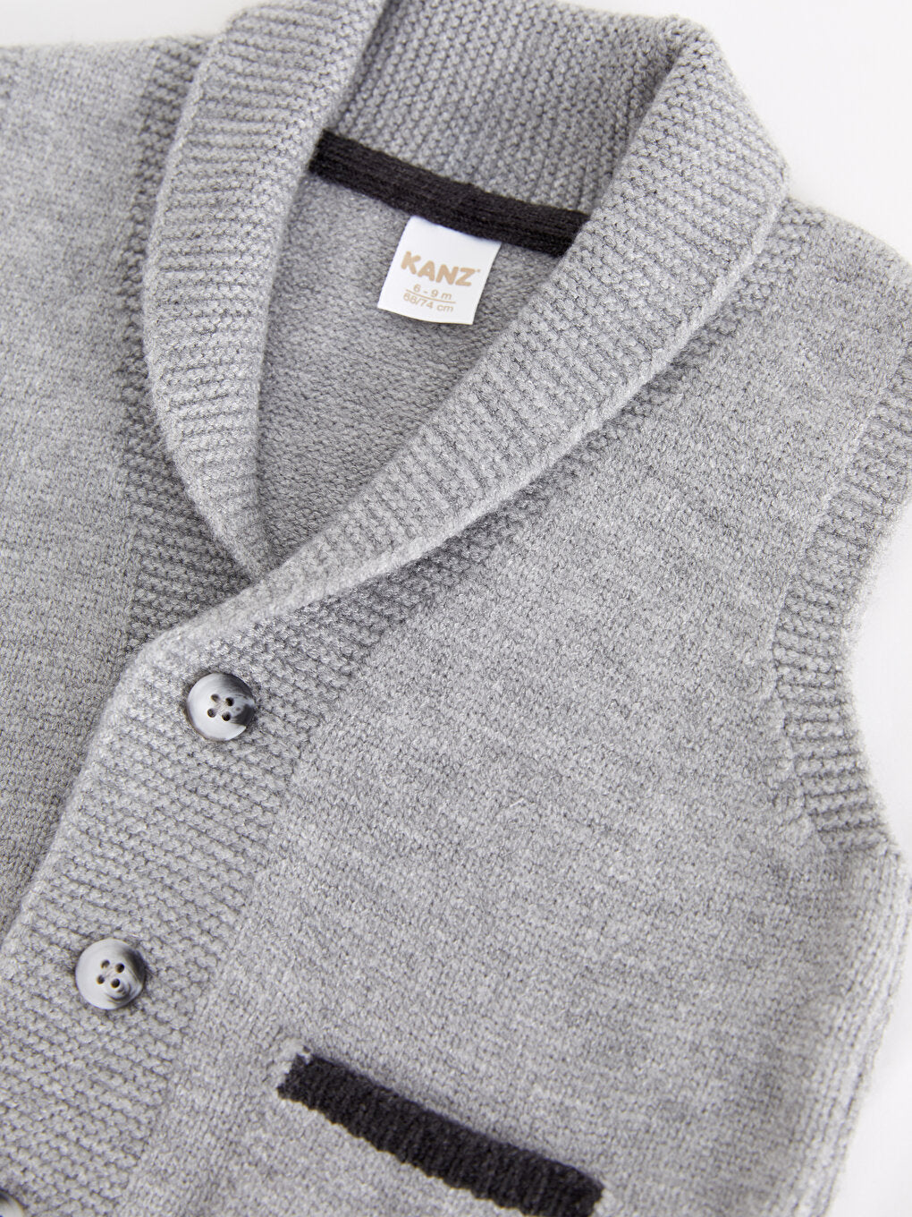 Shawl Collar Baby Boy Vest