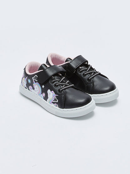 Printed Velcro Girls' Shoes