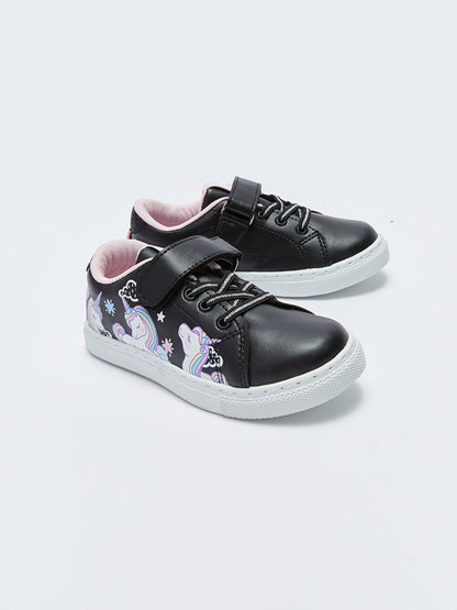 Printed Velcro Girls' Shoes