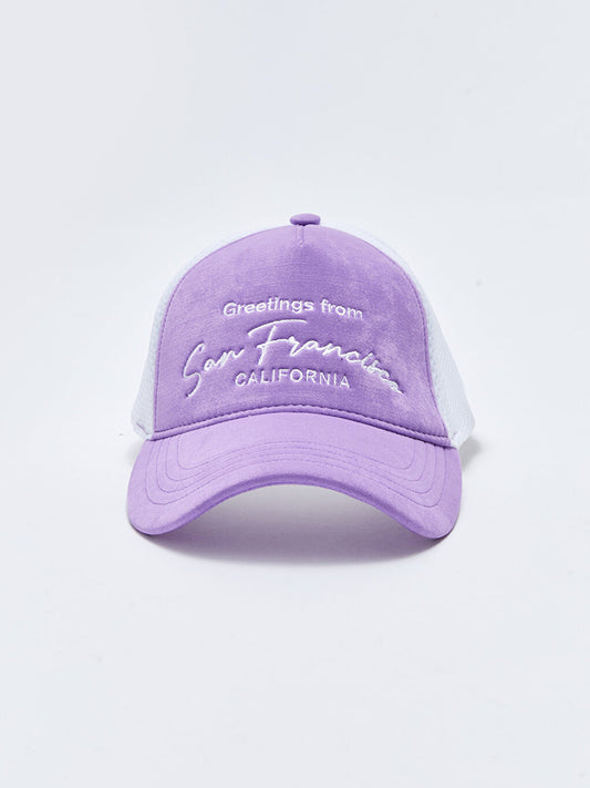 Women's Cap and Hat with Text Embroidery