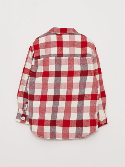 Plaid Long Sleeve Girls Shirt Jacket