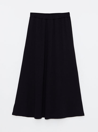 Women's Elastic Waist Straight Skirt