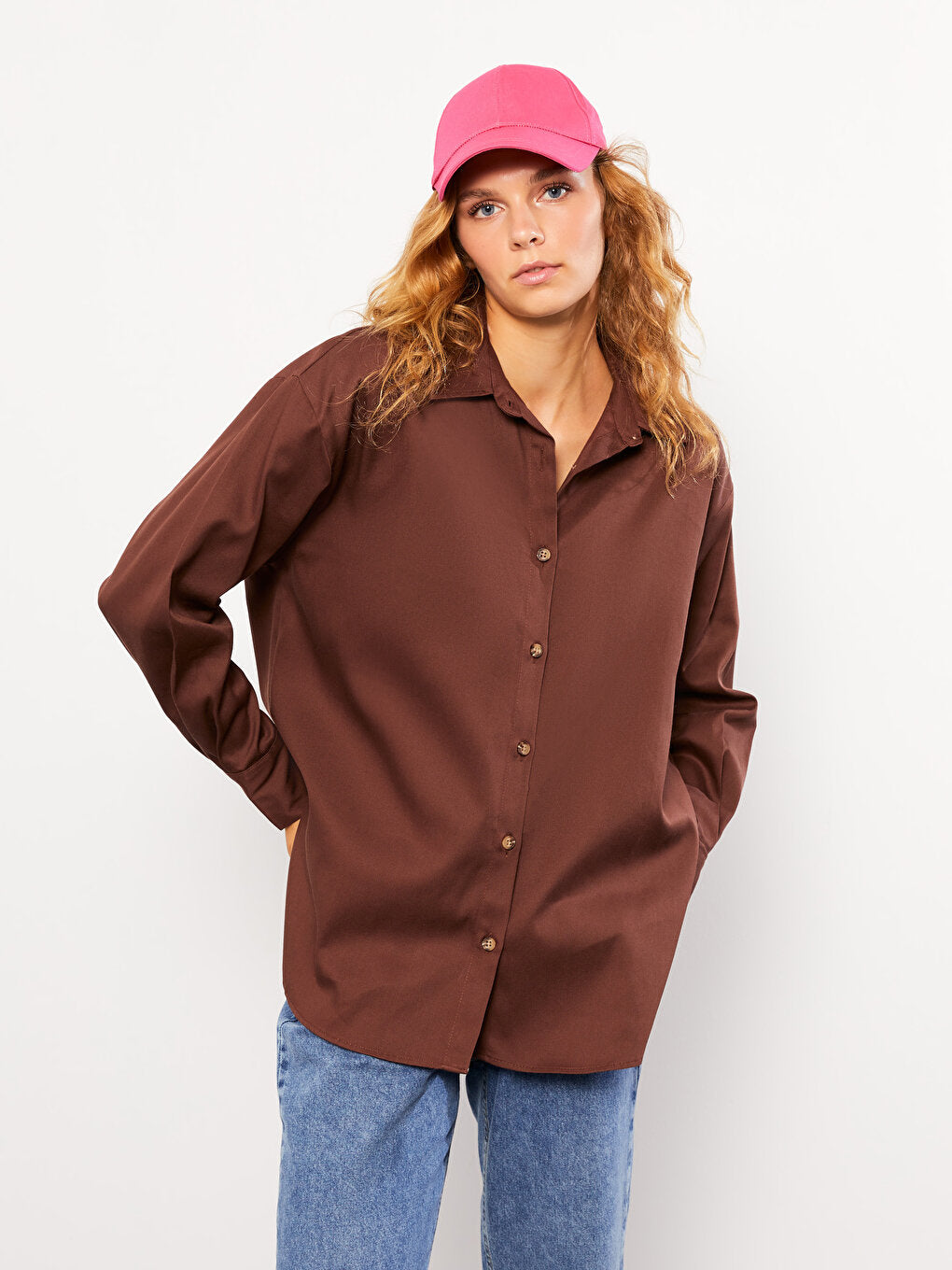 Plain Long Sleeve Women's Shirt