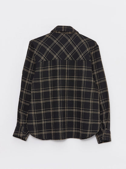 Plaid Long Sleeve Women's Shirt