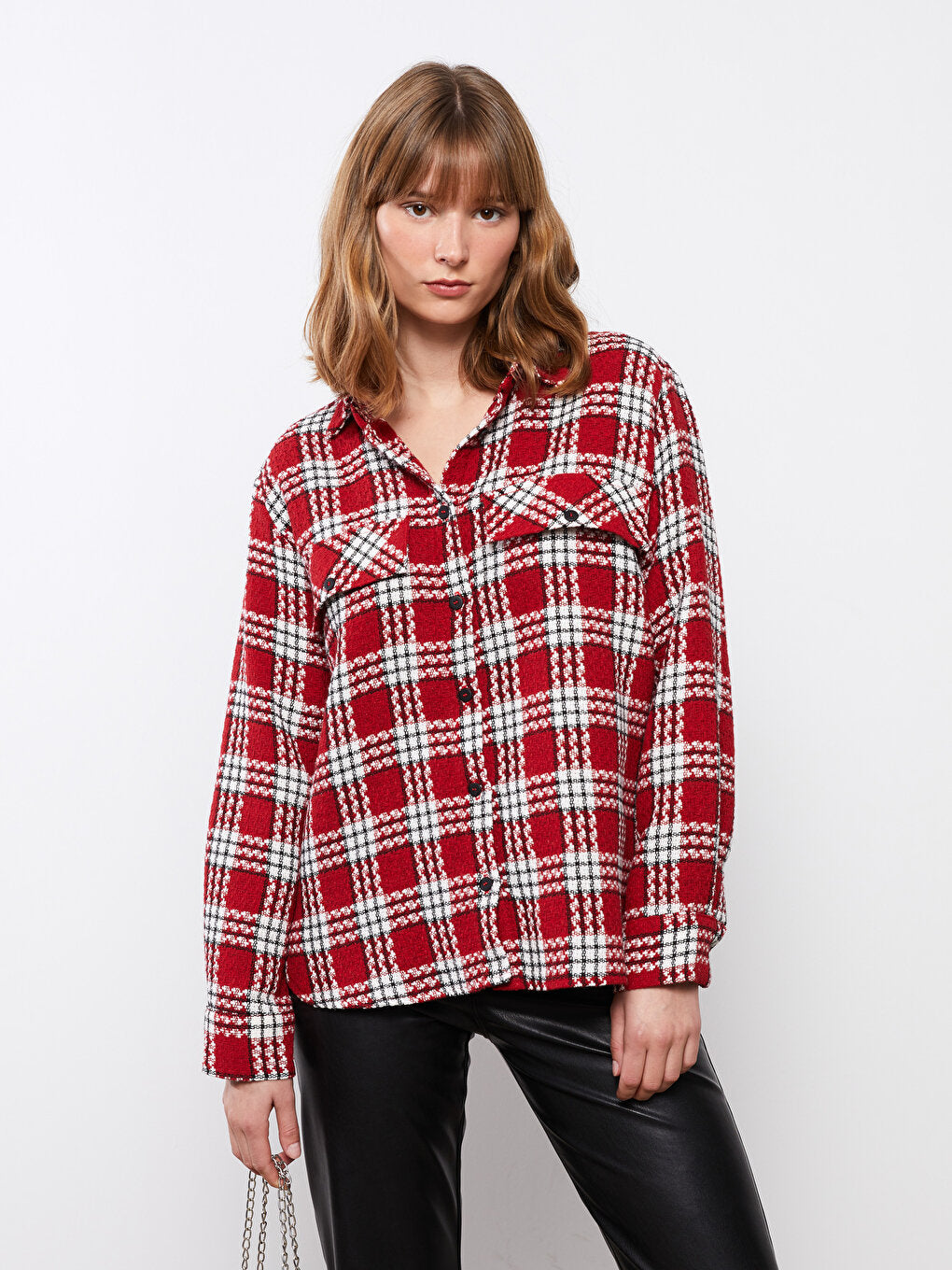 Plaid Long Sleeve Women's Shirt