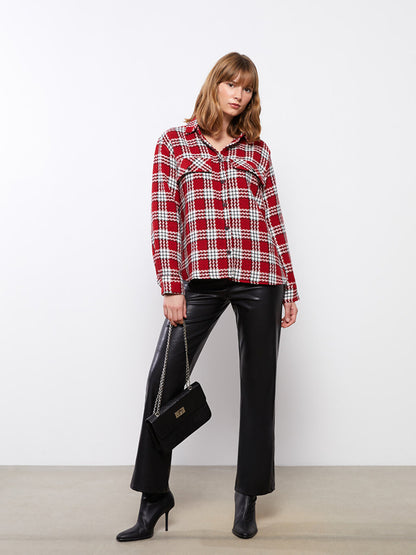 Plaid Long Sleeve Women's Shirt