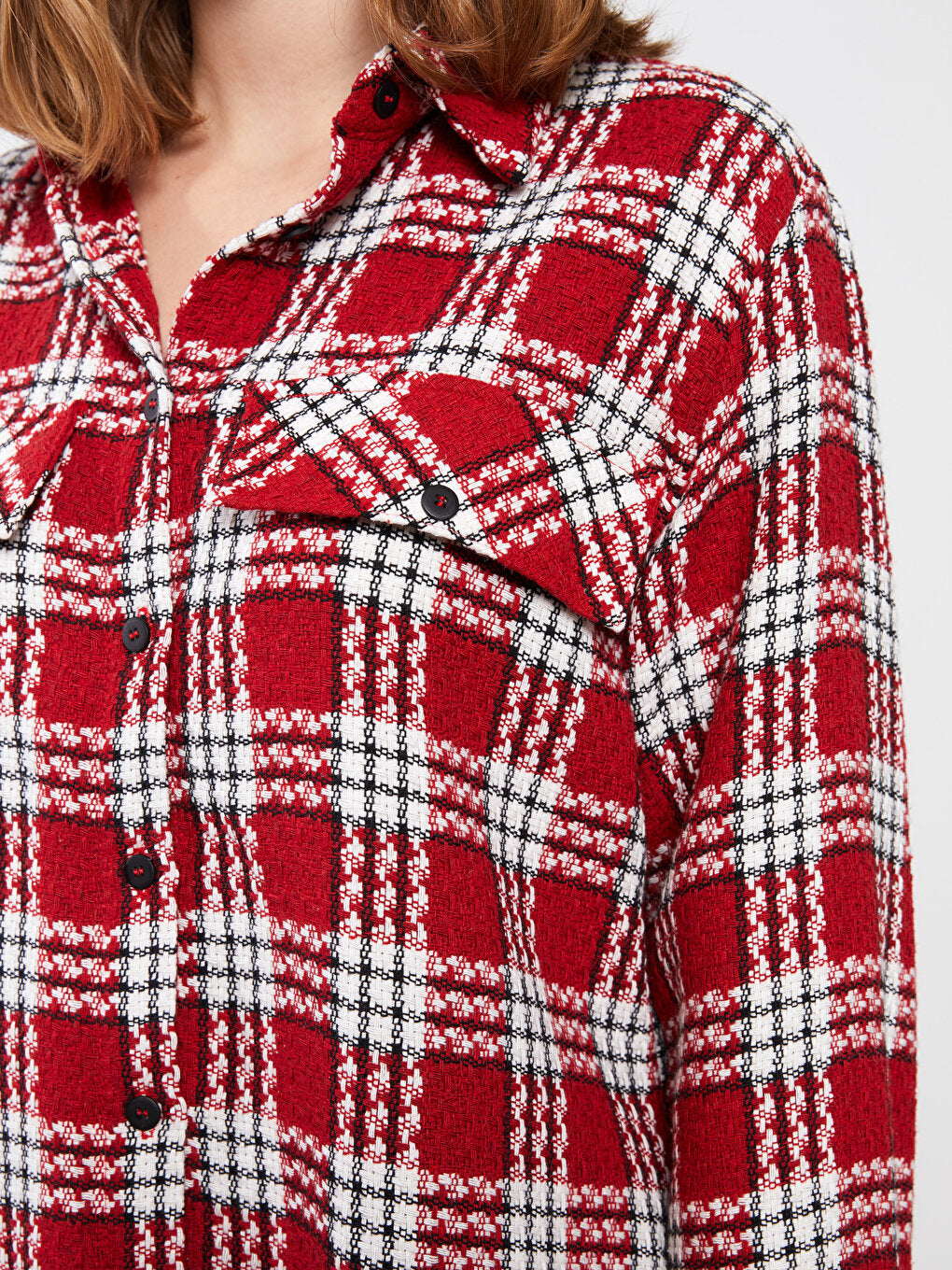 Plaid Long Sleeve Women's Shirt