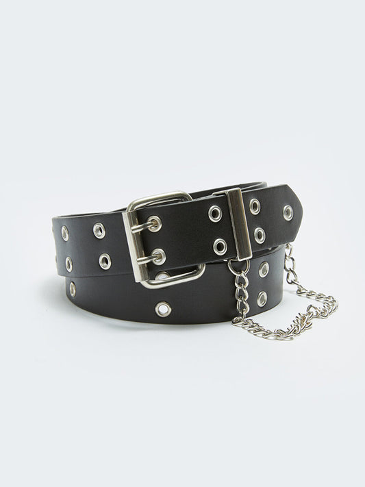 Women's Chain Detailed Belt