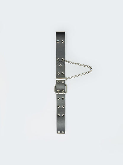 Women's Chain Detailed Belt