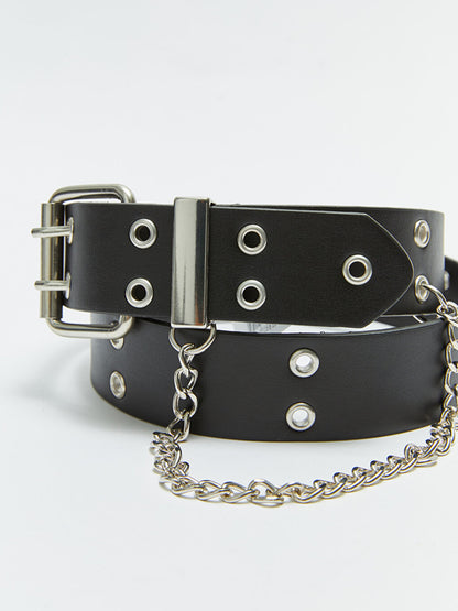 Women's Chain Detailed Belt