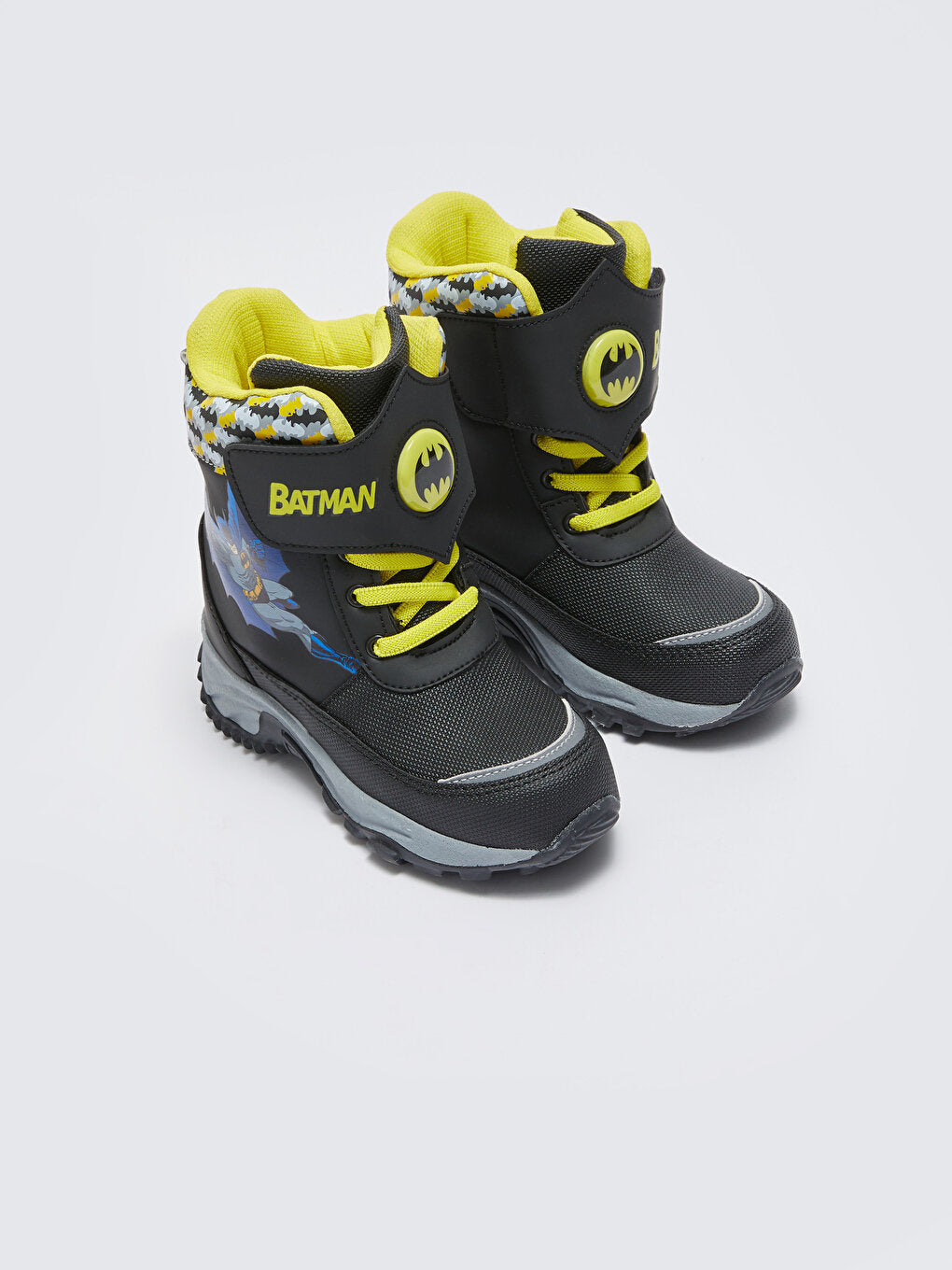 Batman Printed Light Up Boys Snow Boots