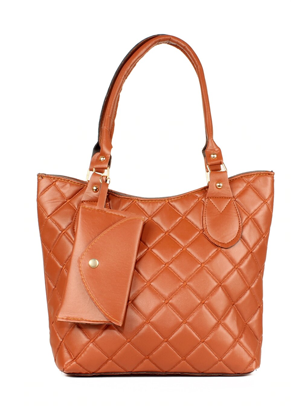 Leather Look Quilted Women's Tote Bag