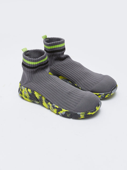 Patterned Boy's Socks Model Ankle Length Sports Shoes