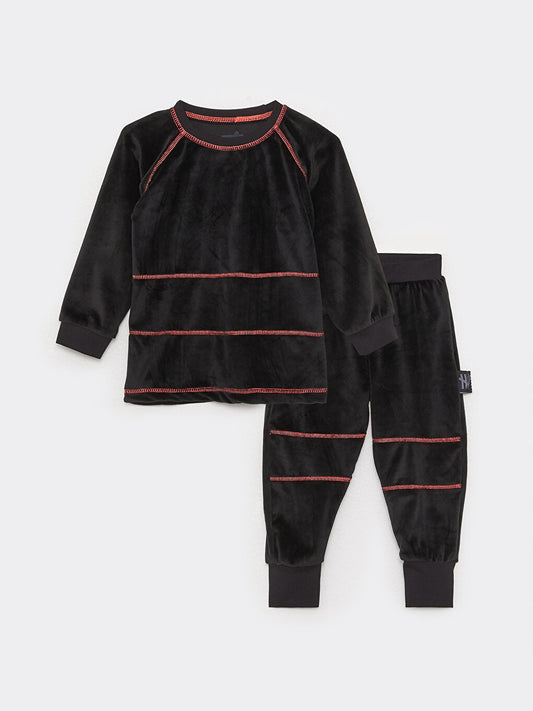 Crew Neck Long Sleeve Unisex Baby 2 Piece Set