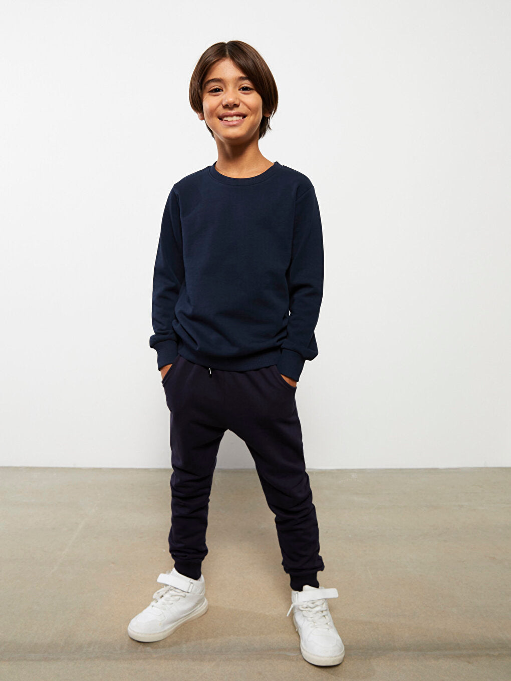 Basic Boy's Jogger Sweatpants with Elastic Waist