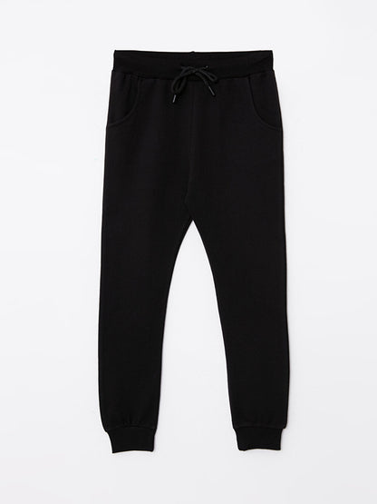 Basic Boy's Jogger Sweatpants with Elastic Waist