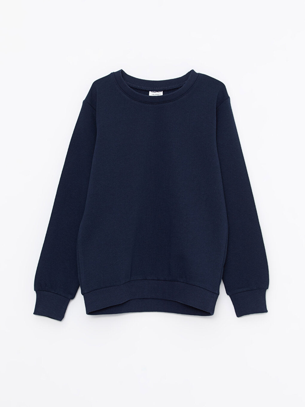 Crew Neck Basic Long Sleeve Boy's Sweatshirt