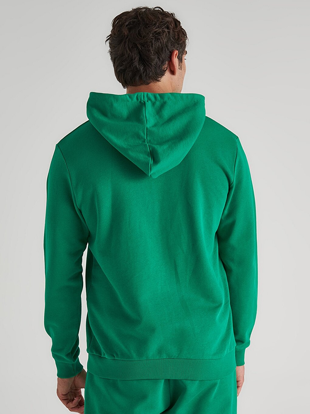 Hooded Long Sleeve Men's Zipper Sweatshirt