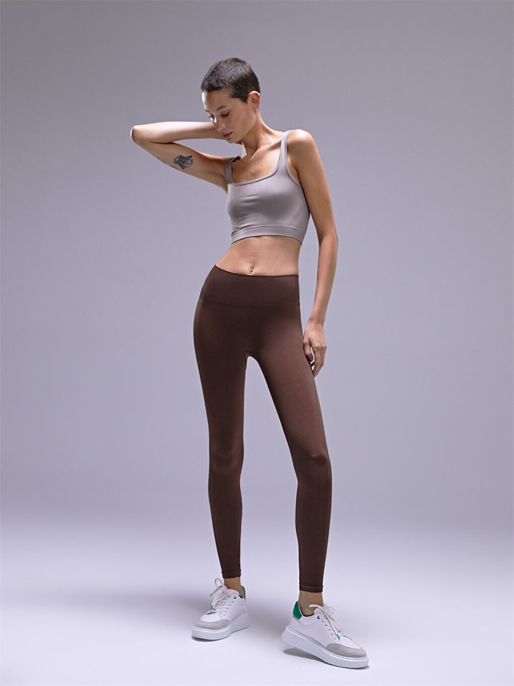 Women's Seamless Ribbed Tights